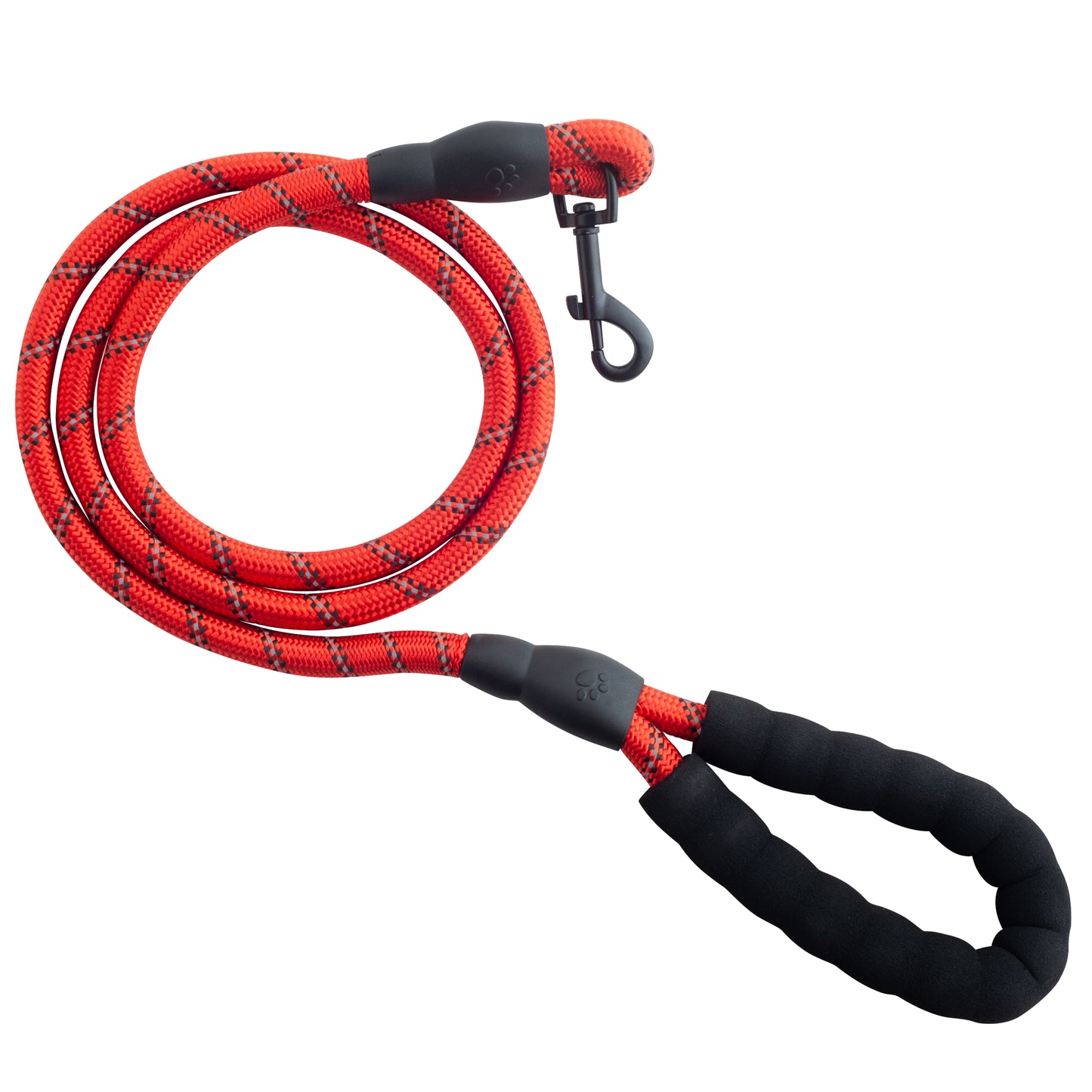 Heavy-Duty Reflective Dog Lead – Red | 13mm Rope Dog Lead for Large Dogs