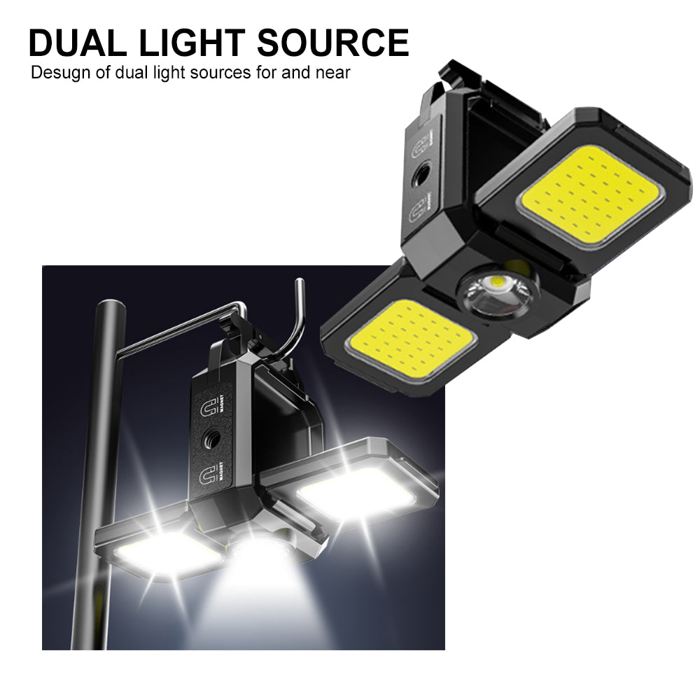 3 in 1 COB Double Keyring Light – Rechargeable LED Torch & Portable Gadget