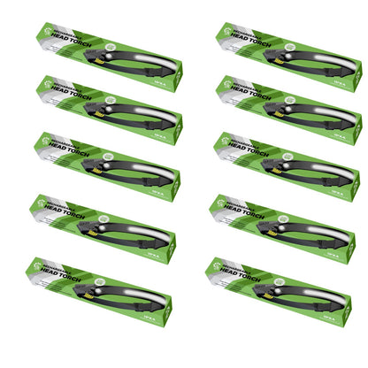 230° LED Headlamp – Rechargeable Wide-Beam Head Torch with Motion Sensor