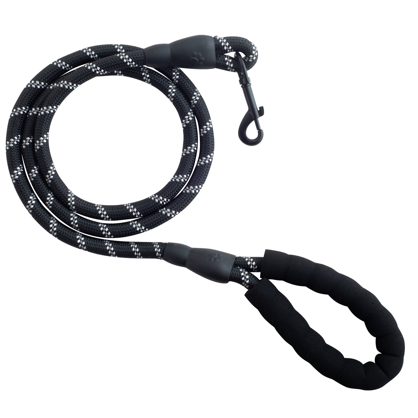 Black rope Dog Lead