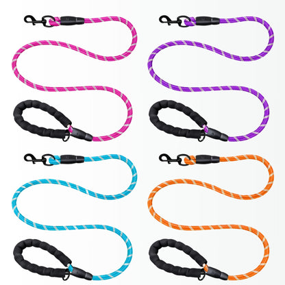 Spannerlife 13mm thick dog lead shown in extended colours including pink, purple, cyan and orange