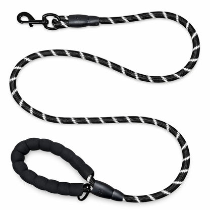 Spannerlife 13mm thick dog lead with padded handle and strong clip on white background